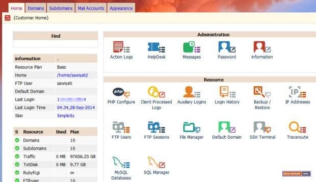 open source control panels