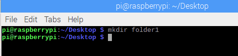 mkdir raspberry pi cmands