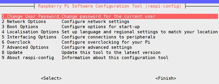 raspi-config raspberry pi command