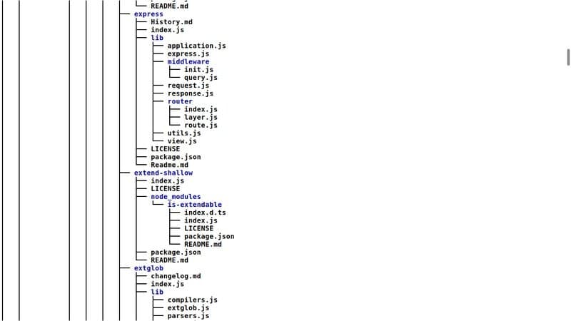 tree command