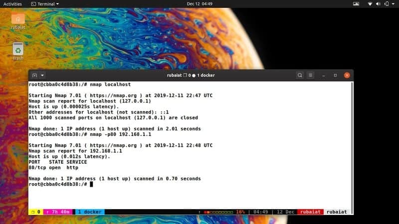 basic nmap commands