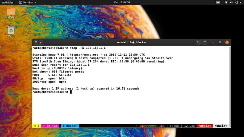 scanning protected hosts