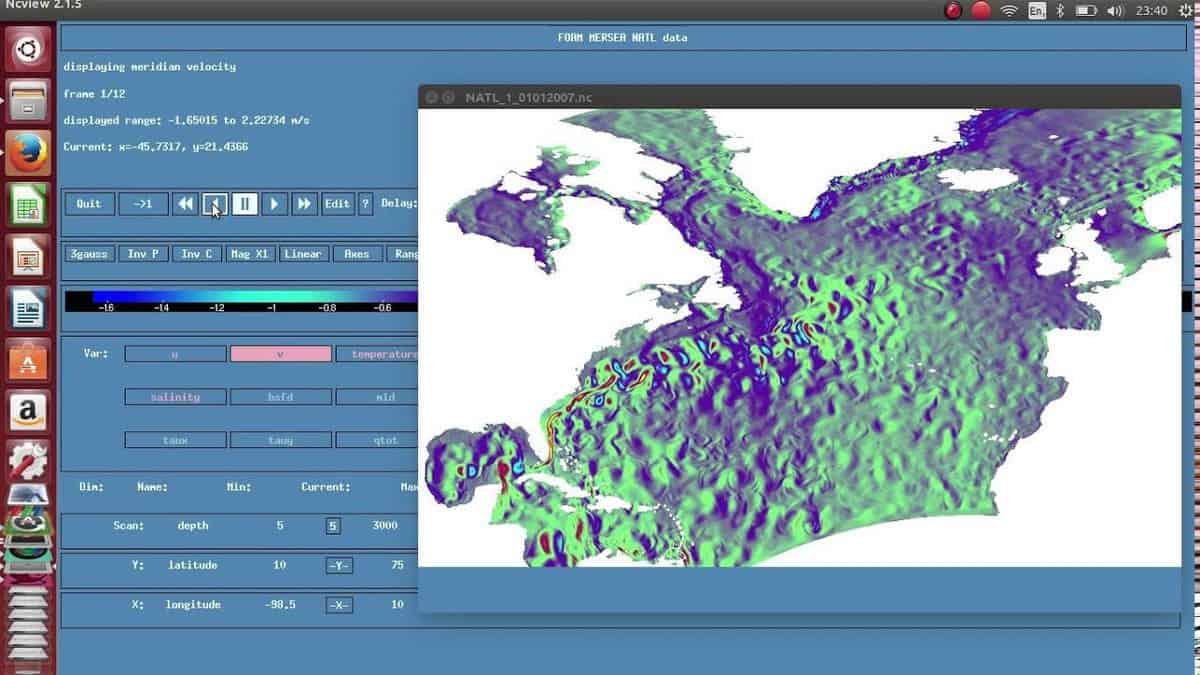 ncview - Geoscience Software for Linux