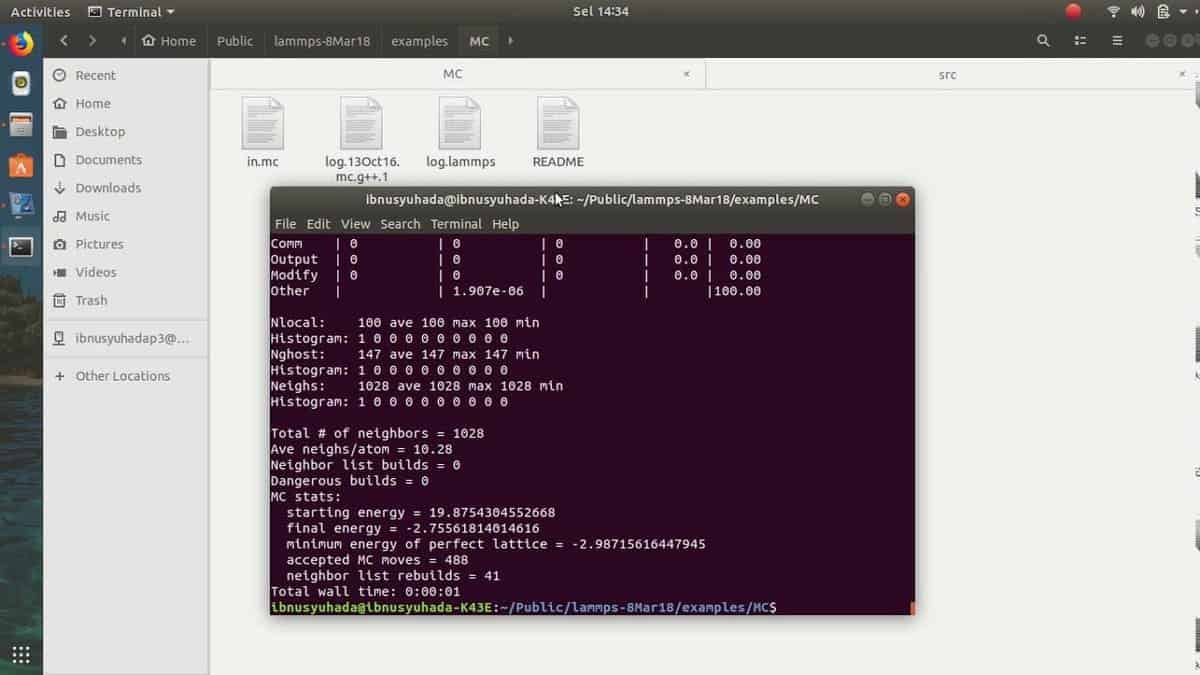 13. LAMMPS - Biology Tools for Linux