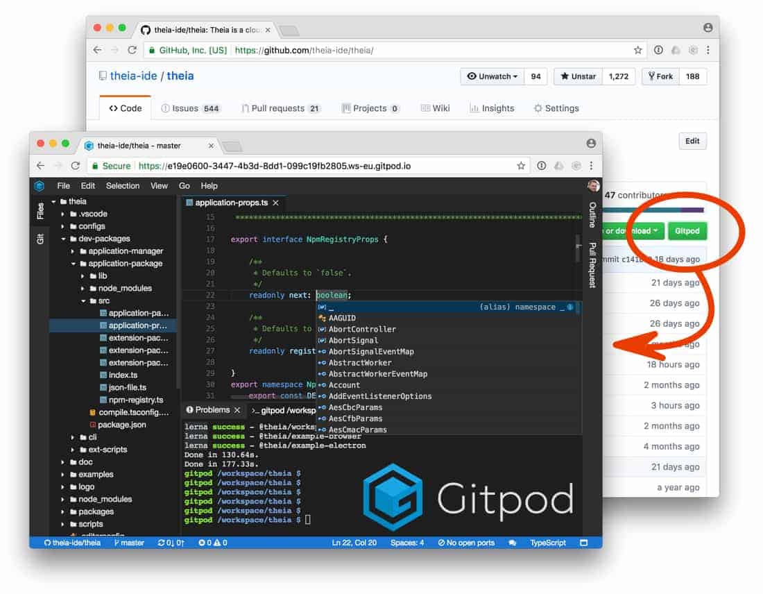 gitpod Cloud IDE