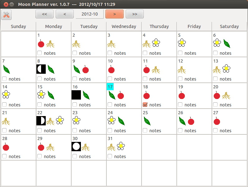 10. MoonPlanner - Linux Astrology Software