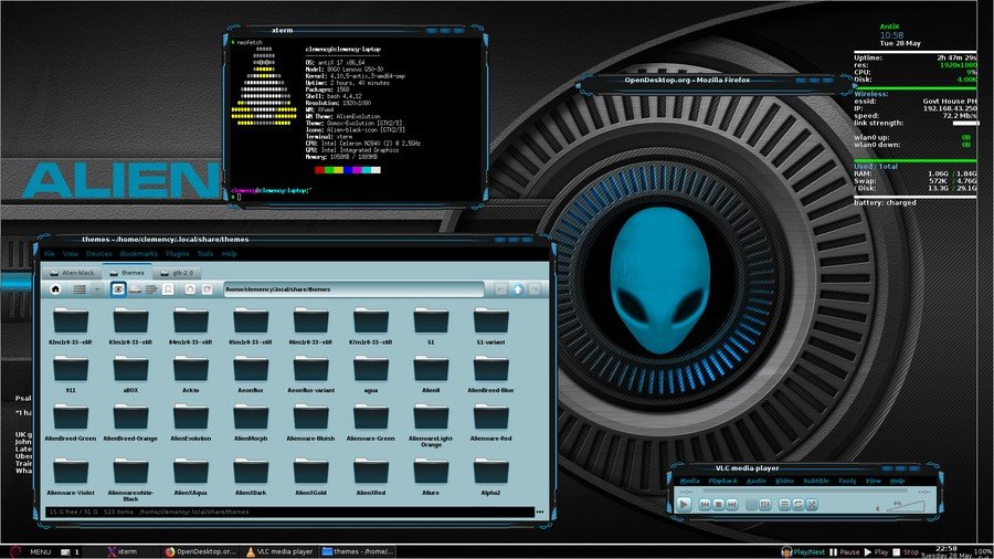 Alien Evolution - Xfce theme manager