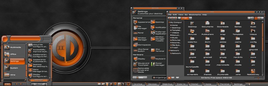 CopperDeck - Xfce arc theme