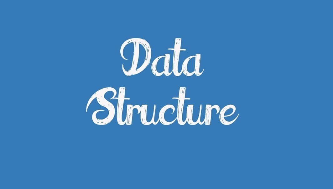 word data structure written in a blue background