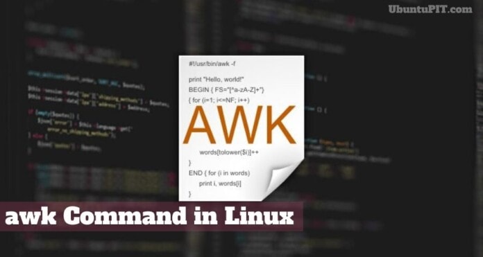 awk Command in Linux