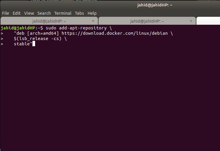 stable docker in linux install