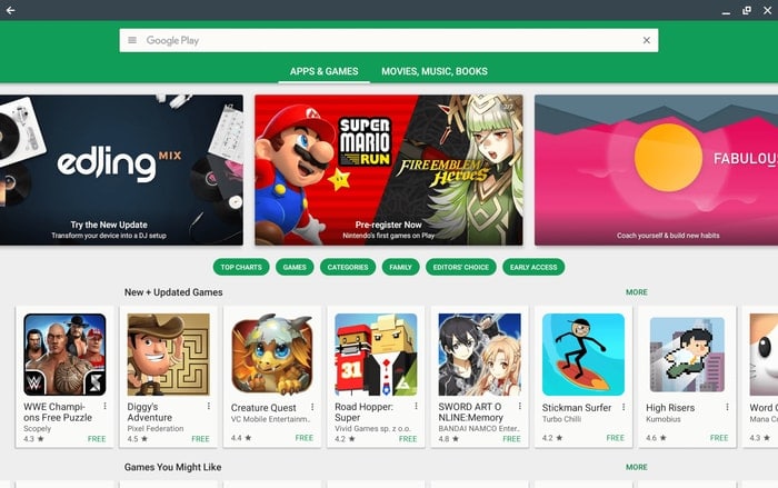 Google Play Store - Play Games on Chromebook