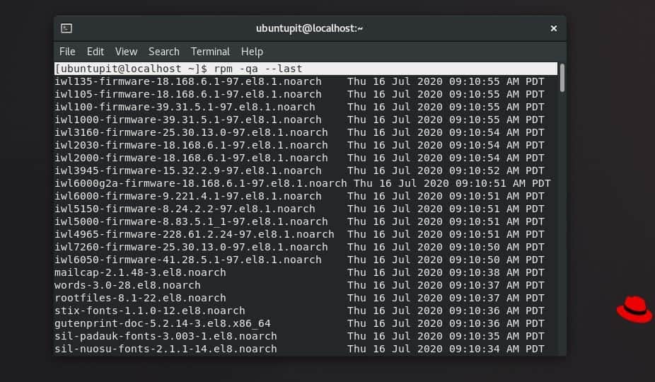 List Installed Packages in Linux Using Package Management rpm