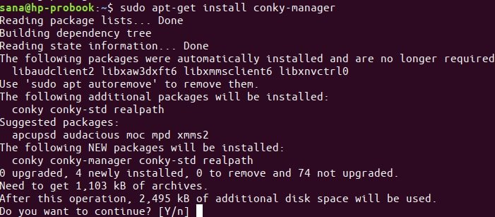 conky manager install