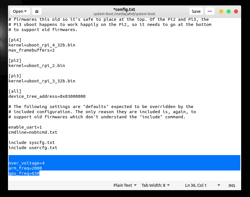 overclocking raspberry pi ubuntu server