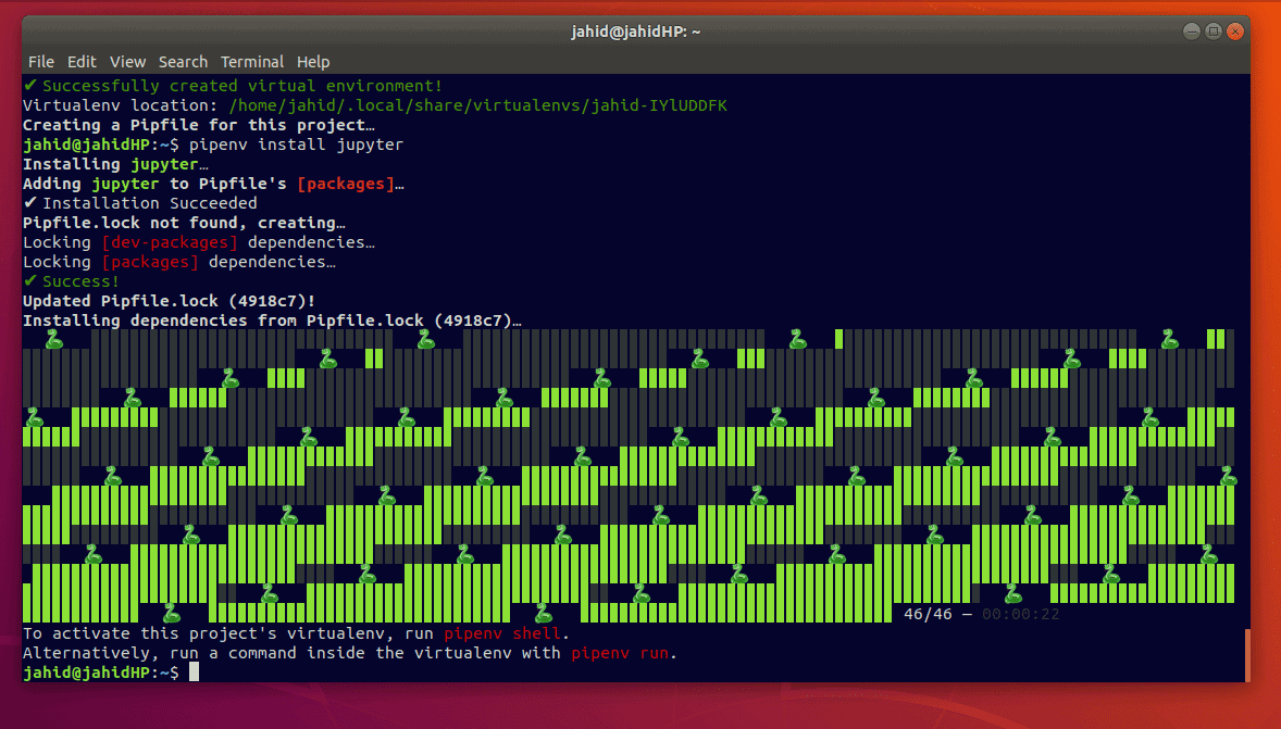 pipenv install jupyter