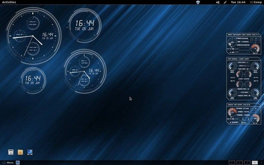 revolutionary clock - conky themes