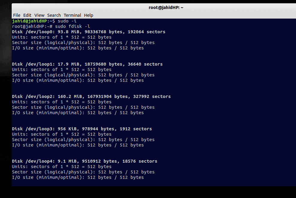 sudo -i bad sectors in hard disk linux