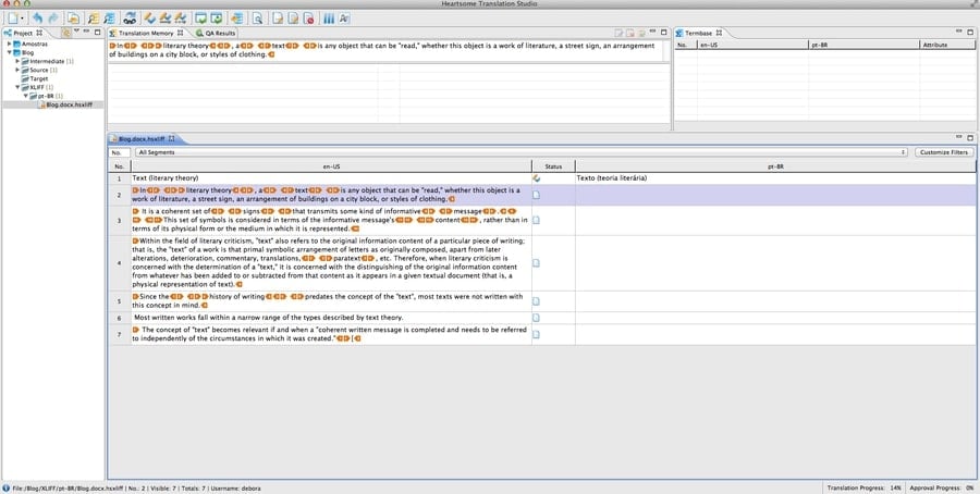 heartsome_tmx_editor - open source translation tools