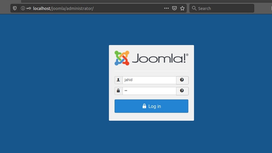 joomla admin ubuntu