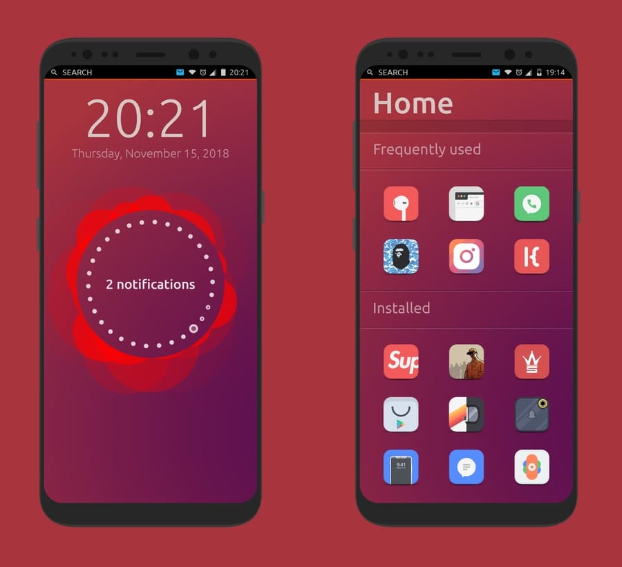 ubuntu touch on android set