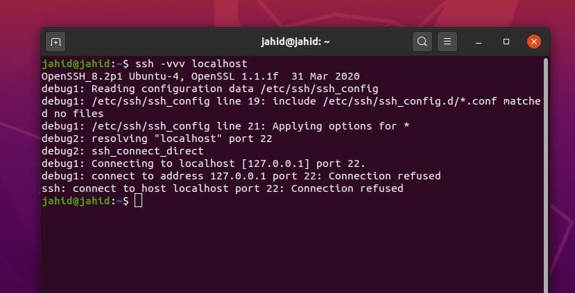 Ssh connect to host port. Как запустить localhost.