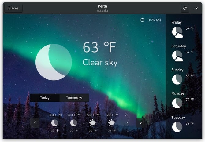 gnome_weather - weather tools for Linux