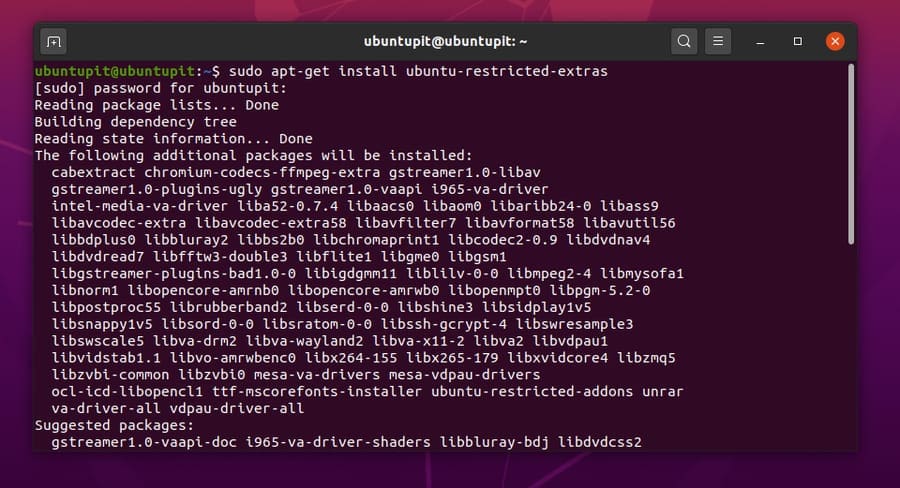 Multimedia Codecs on Ubuntu Linux extra