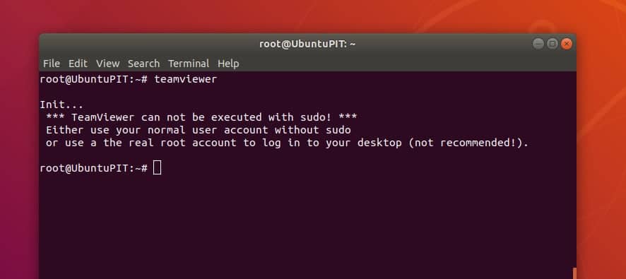 TeamViewer sur Ubuntu Linux sans sudo