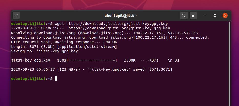 Jitsi GPG key