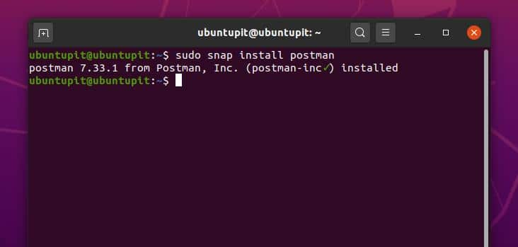 postman download linux terminal