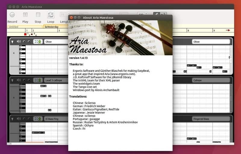 Aria Maestosa - Linux Guitar Tools