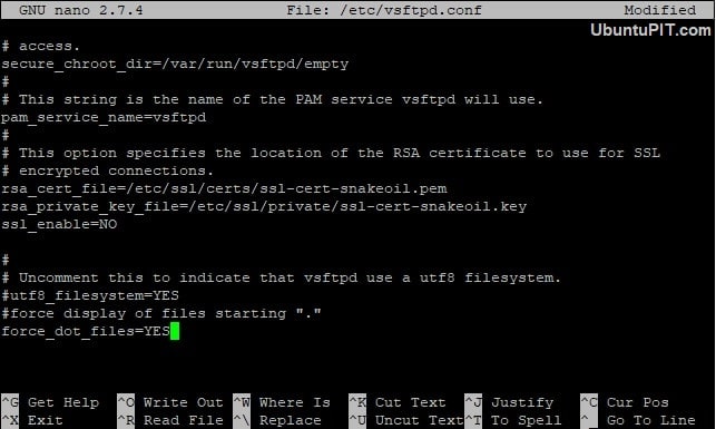 Configuring FTP