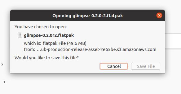 Glimpse editor flatpack