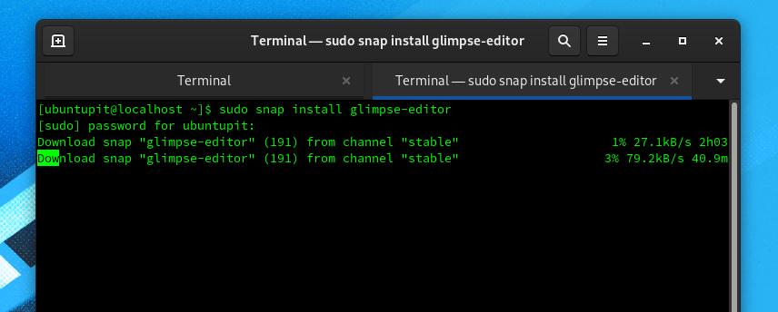 Glimpse image editor on fedora