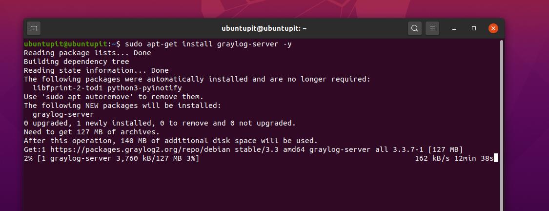 Graylog Monitoring install  Server