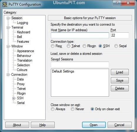 PuTTY Configuration