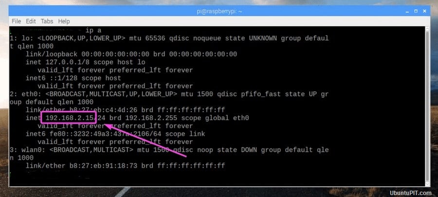 Raspberry Pi into NAS server - IP Address