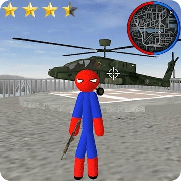 Spider Stickman Rope Hero