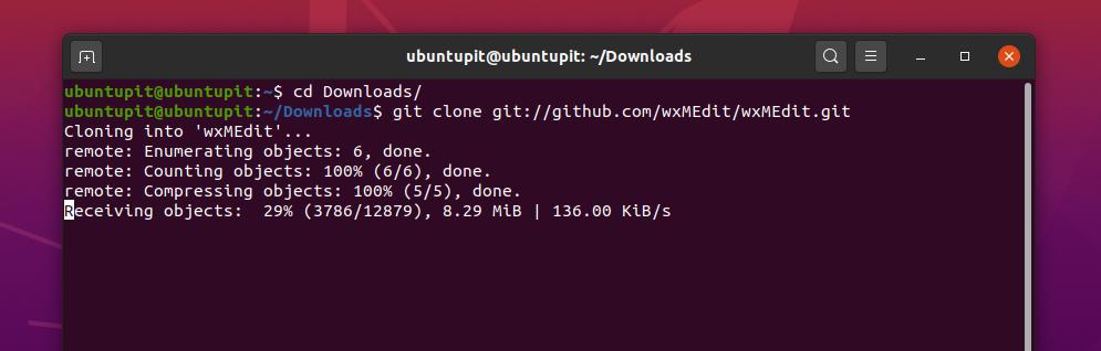 git clone wxmedit