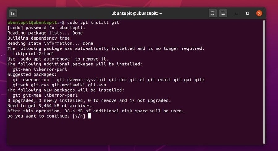 install git