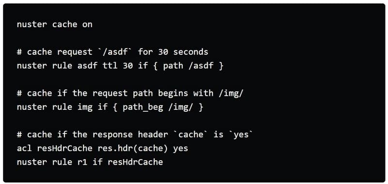 nuster - Linux web caches