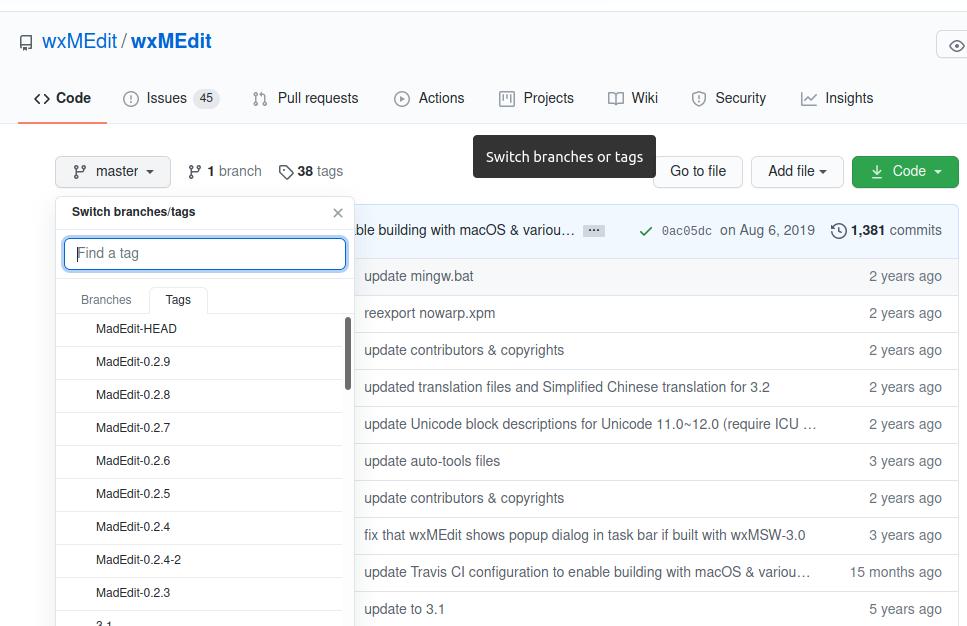 wxMEdit install software from source code