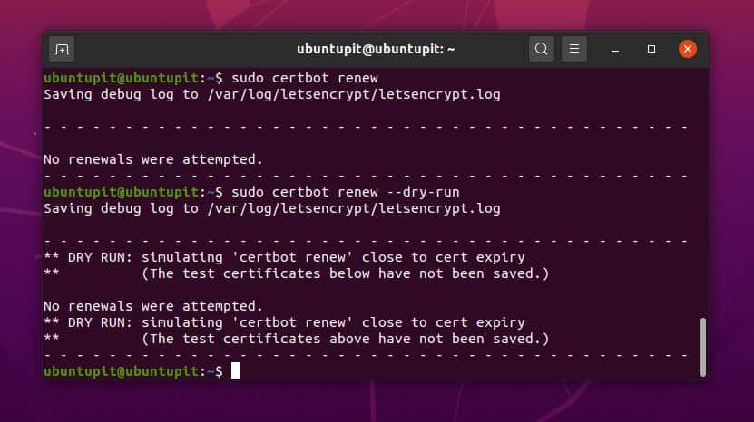 Certbot renew Let’s Encrypt on Linux