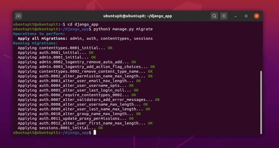 How to Install Django on Linux migeate