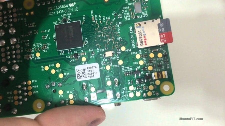 SD Card into Pi