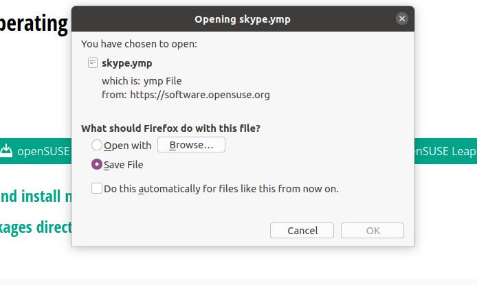 download skype for SUSE Linux