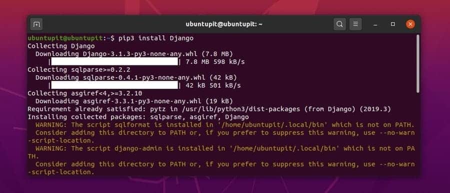 pip Install Django on Linux