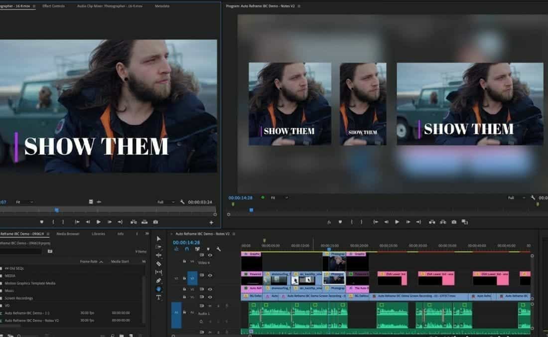 Adobe Premiere Pro video editing software for Windows