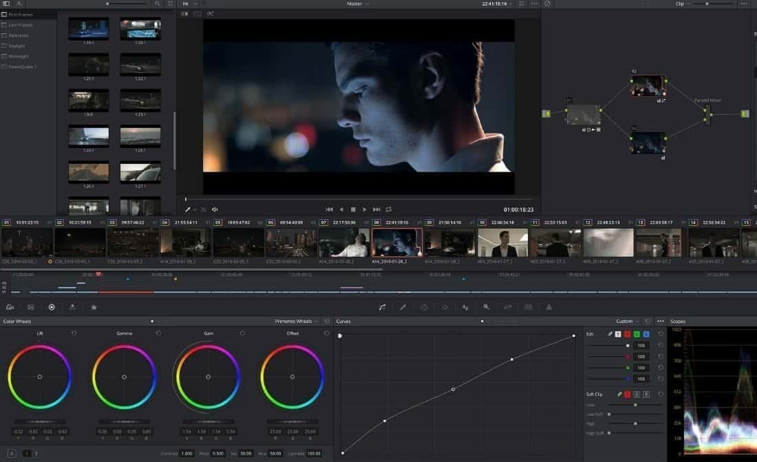 DaVinci Resolve video editing app